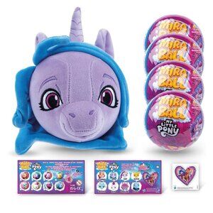 MiraBall My Little Pony Collectible Squishy, Soft Plush with 4 Surprise (4-Pack)
